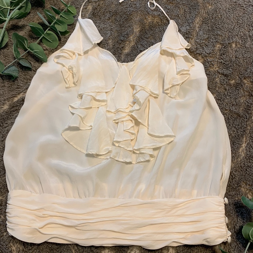 Arden B silk halter, size XS